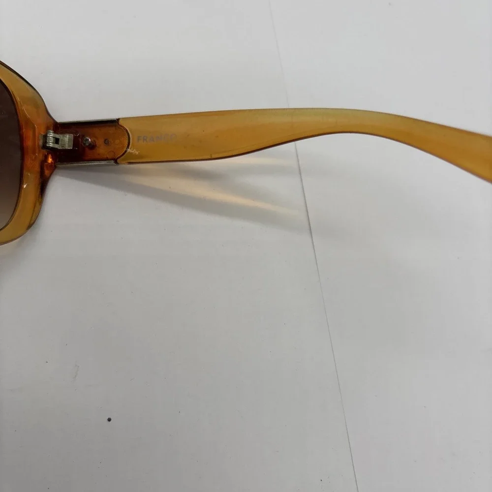 Women's Vintage Franco Sarto  Sunglasses Cats Eye Large Amber Colored